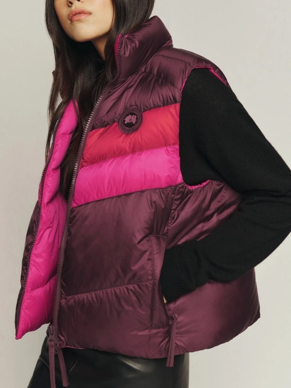 Canada Goose Layla Reversible Reformation 2 in 1 down puffer vest Sz XS